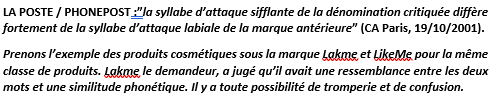 opposition dépôt de marque